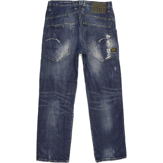 G-Star Hank Men Blue Straight Loose Jeans W33 L29