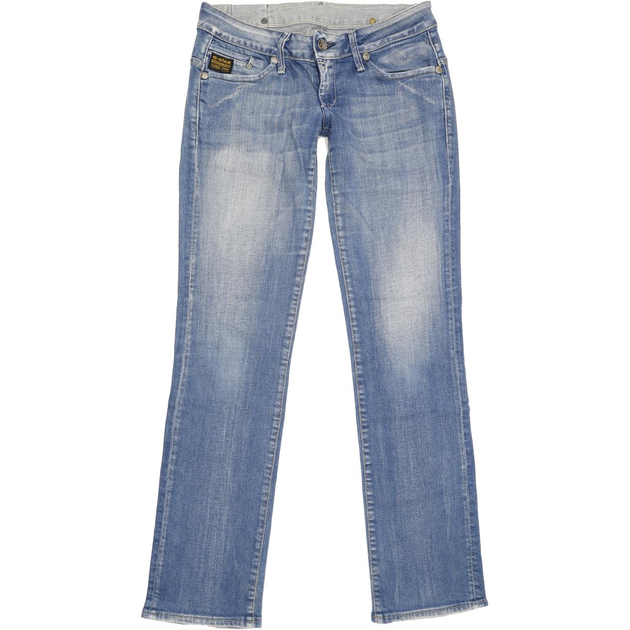 G-Star Midge Women Blue Straight Slim Stretch Jeans W29 L31