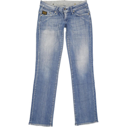 G-Star Midge Women Blue Straight Slim Stretch Jeans W29 L31