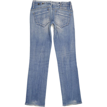 G-Star Midge Women Blue Straight Slim Stretch Jeans W29 L31