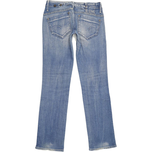 G-Star Midge Women Blue Straight Slim Stretch Jeans W29 L31