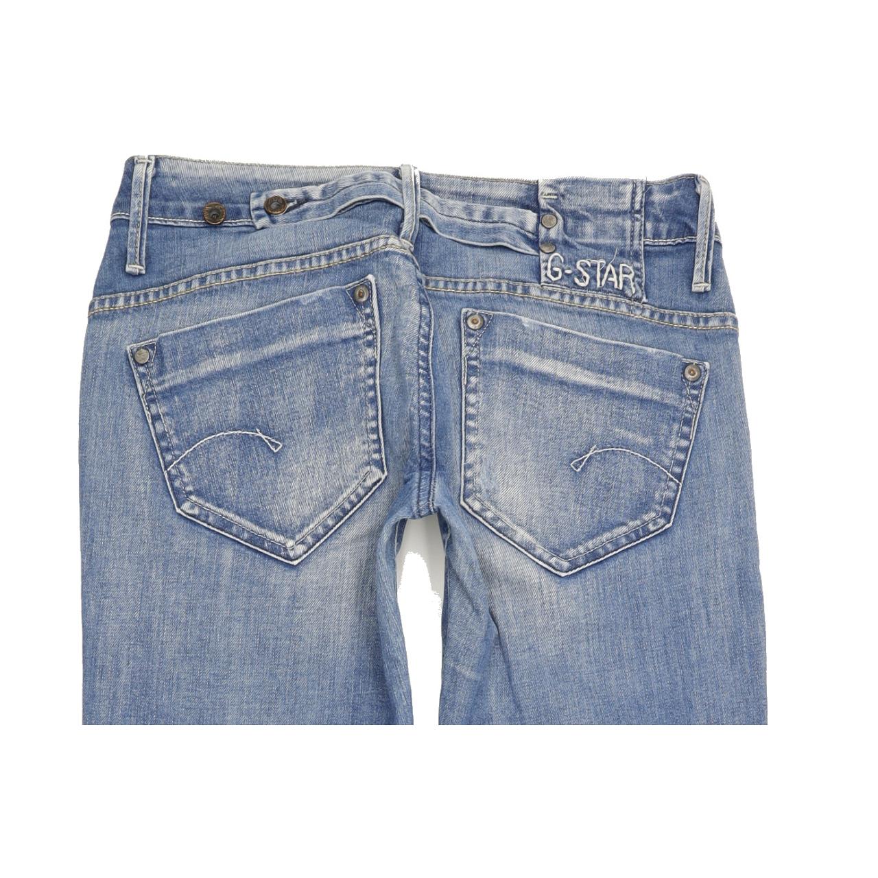 G-Star Midge Women Blue Straight Slim Stretch Jeans W29 L31