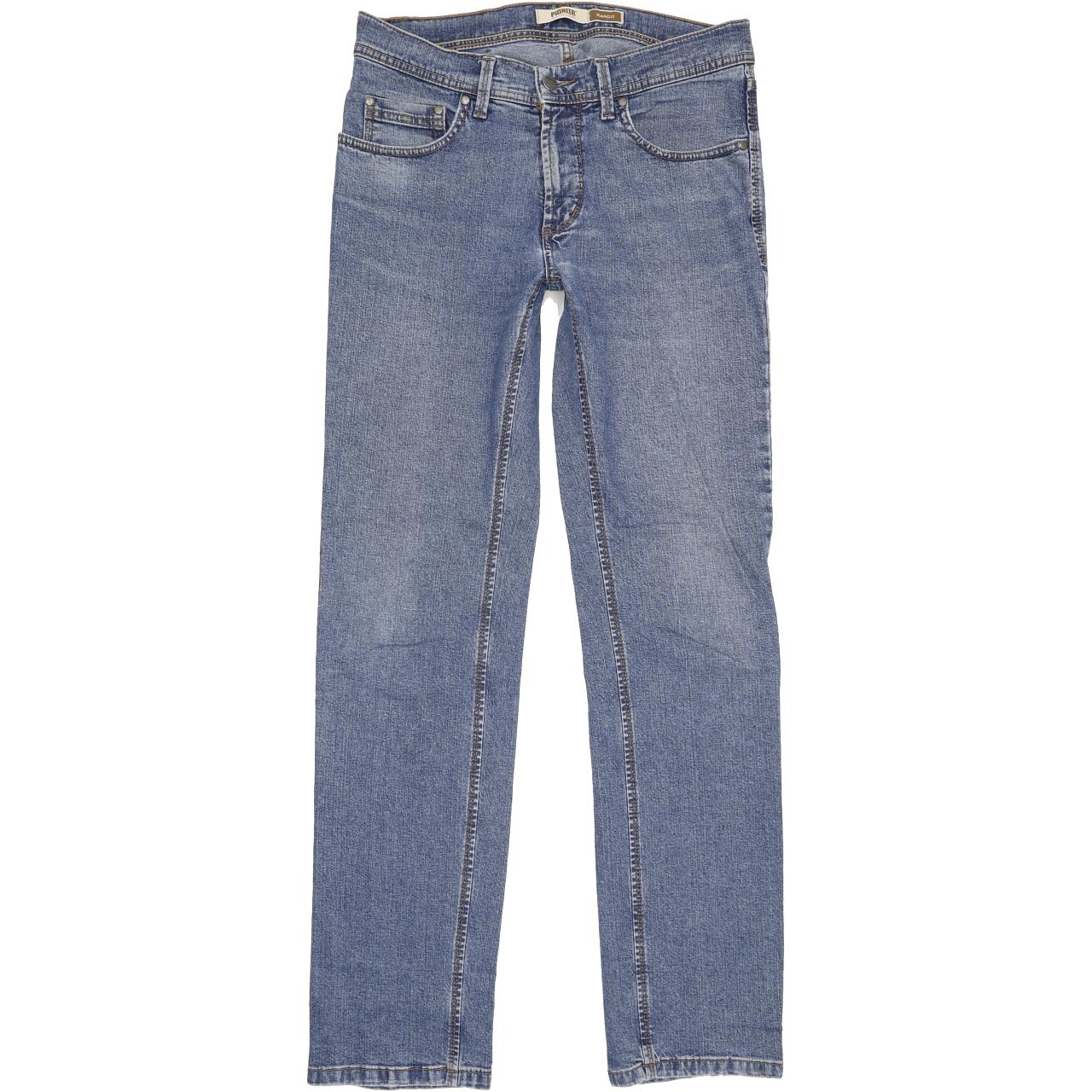 Pioneer Rando Men Blue Straight Regular Stretch Jeans W32 L32