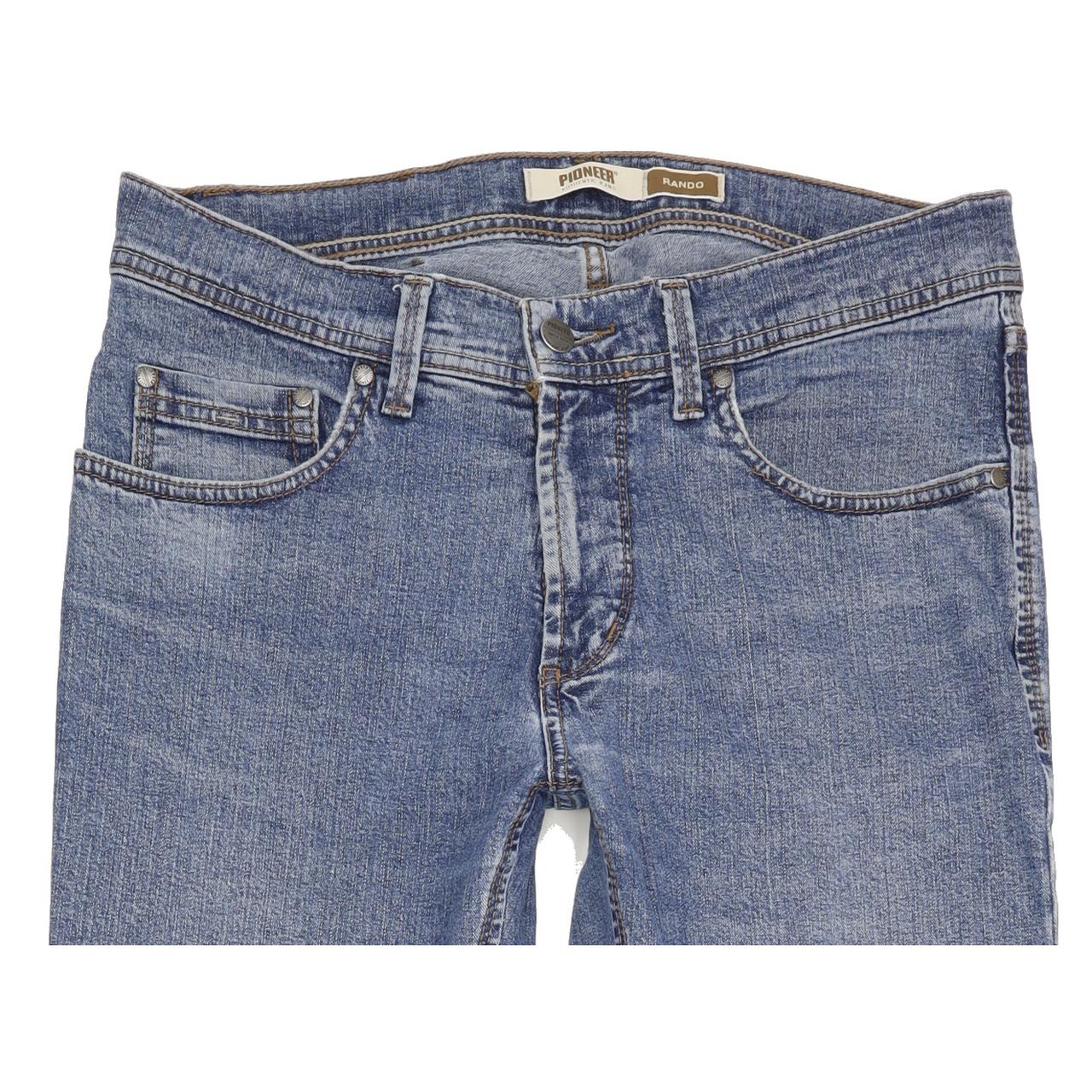 Pioneer Rando Men Blue Straight Regular Stretch Jeans W32 L32