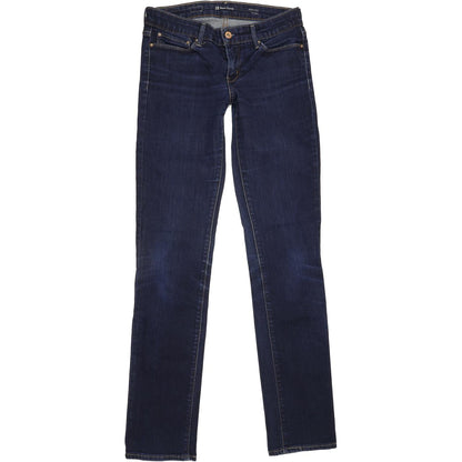 Levi's Curve Women Blue Straight Slim Stretch Jeans W28 L33