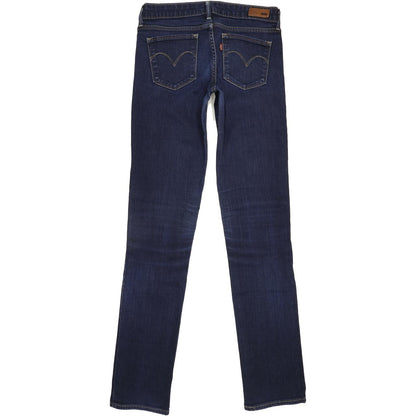 Levi's Curve Women Blue Straight Slim Stretch Jeans W28 L33