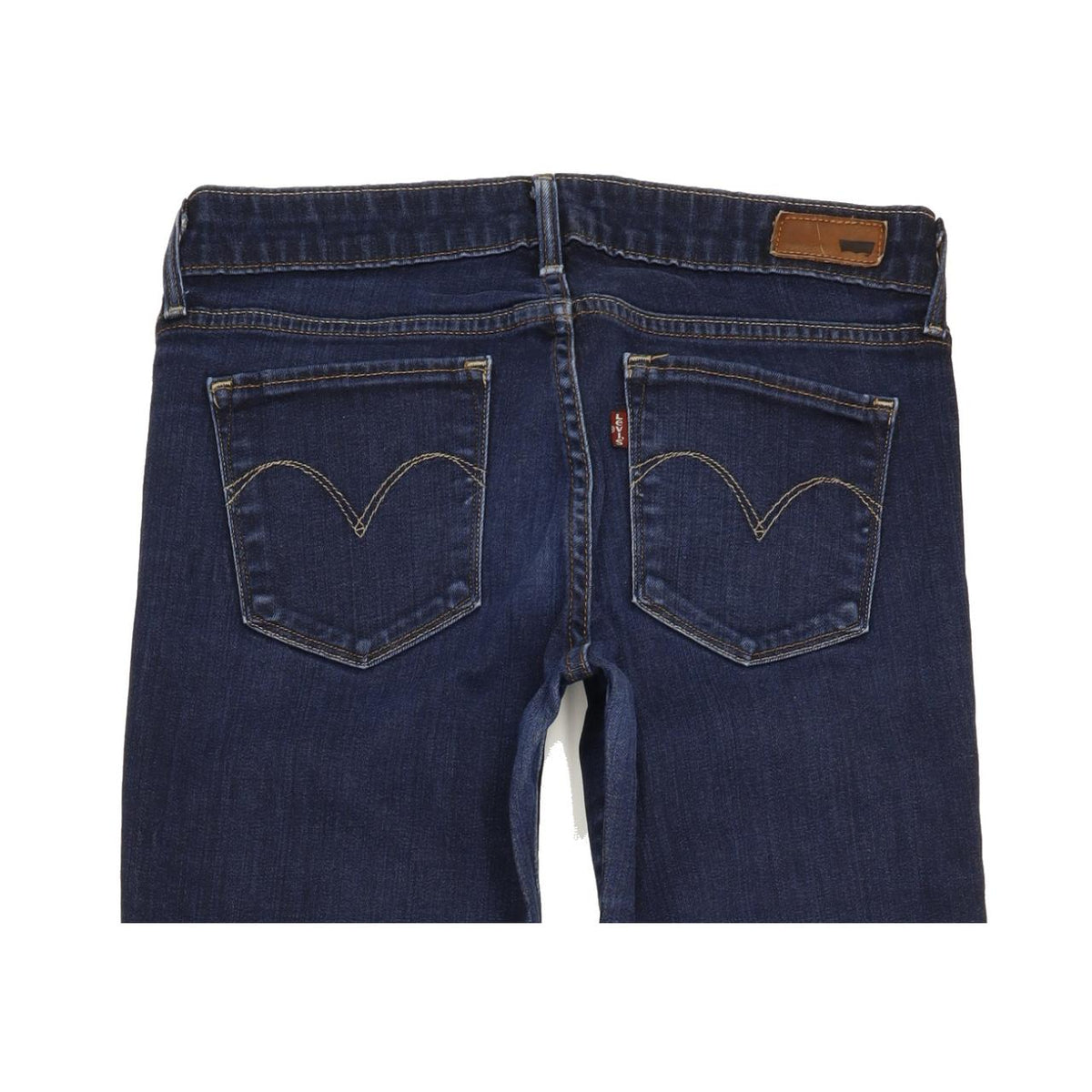 Levi's Curve Women Blue Straight Slim Stretch Jeans W28 L33