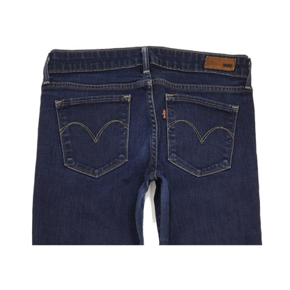 Levi's Curve Women Blue Straight Slim Stretch Jeans W28 L33