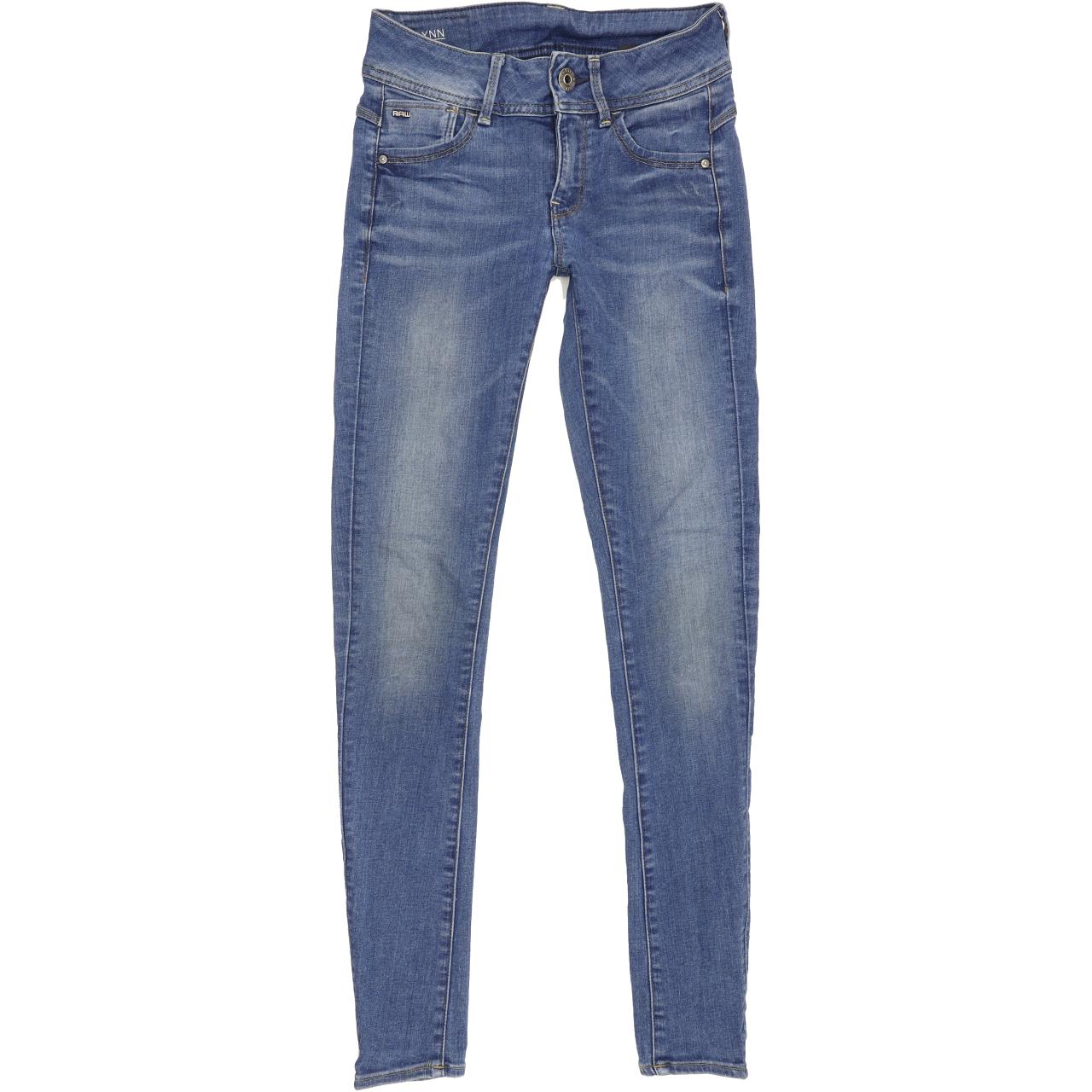 G-Star Lynn Women Blue Skinny Slim Stretch Jeans W24 L29