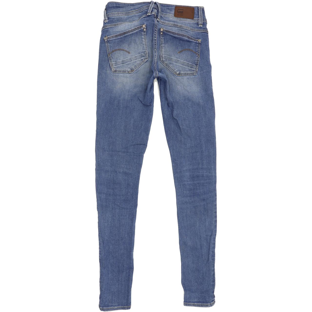 G-Star Lynn Women Blue Skinny Slim Stretch Jeans W24 L29
