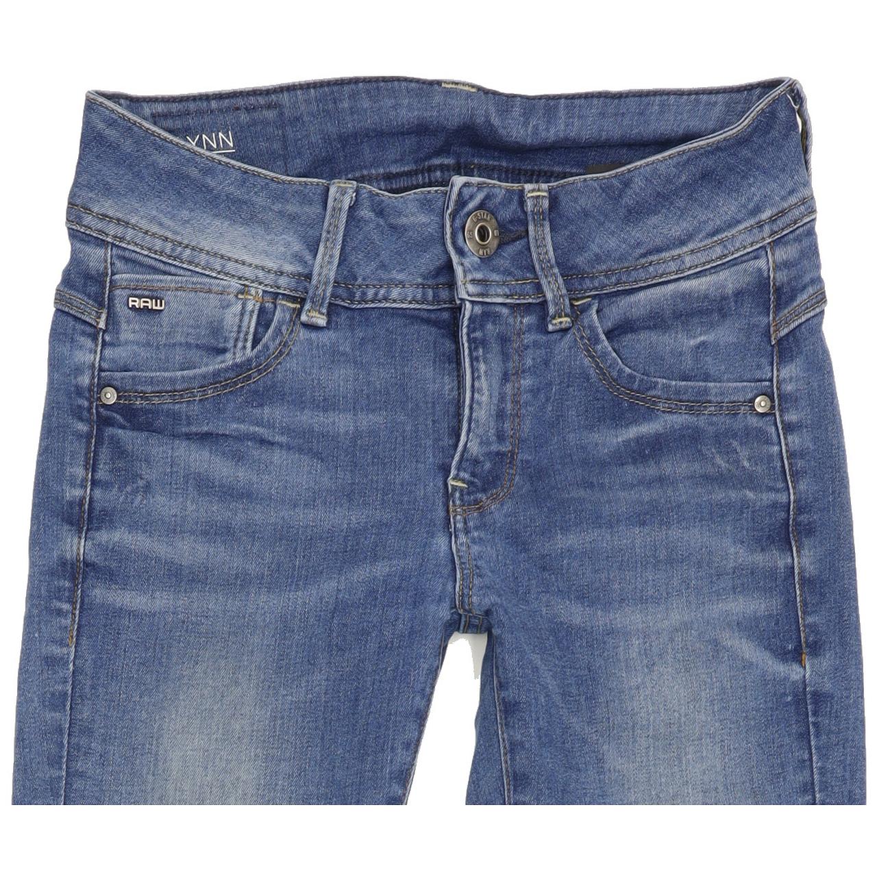 G-Star Lynn Women Blue Skinny Slim Stretch Jeans W24 L29