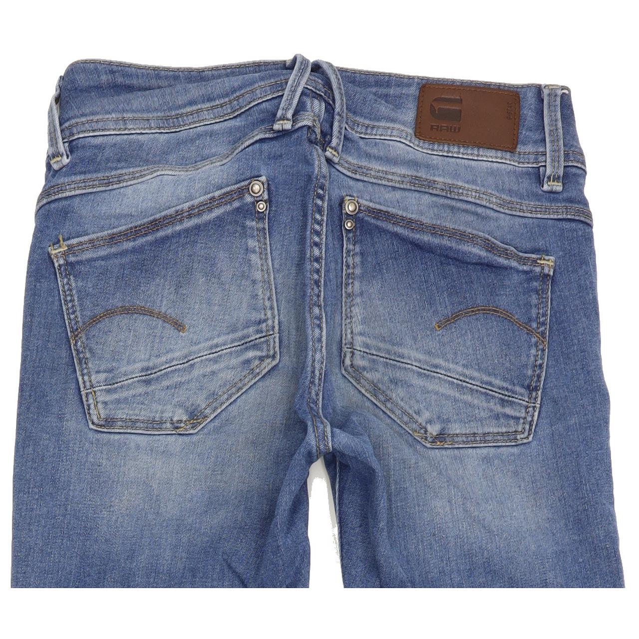 G-Star Lynn Women Blue Skinny Slim Stretch Jeans W24 L29