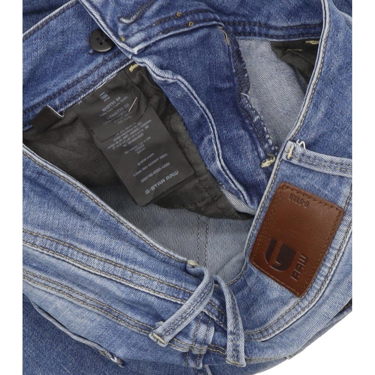 G-Star Lynn Women Blue Skinny Slim Stretch Jeans W24 L29