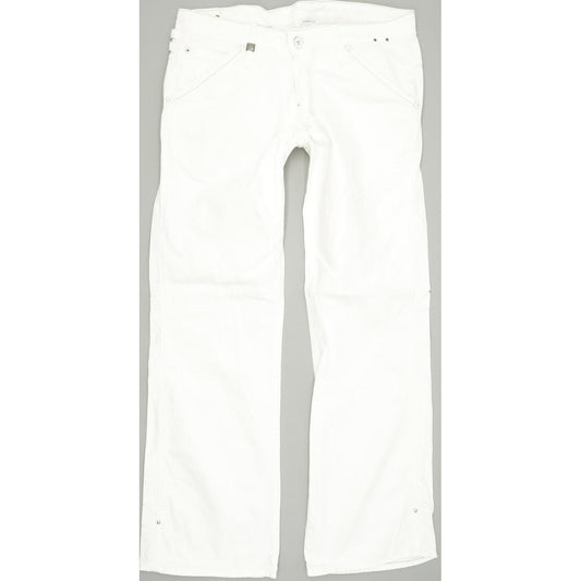 G-Star Medin Pant Women White Straight Loose Jeans W30 L30