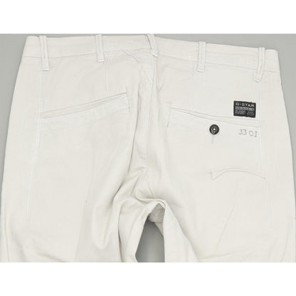 G-Star Bronson  Women Beige Straight Regular Chino Jeans W27 L32