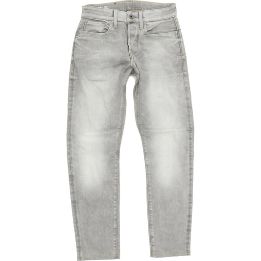 G-Star 3301 Men Grey Tapered Slim Stretch Jeans W27 L31