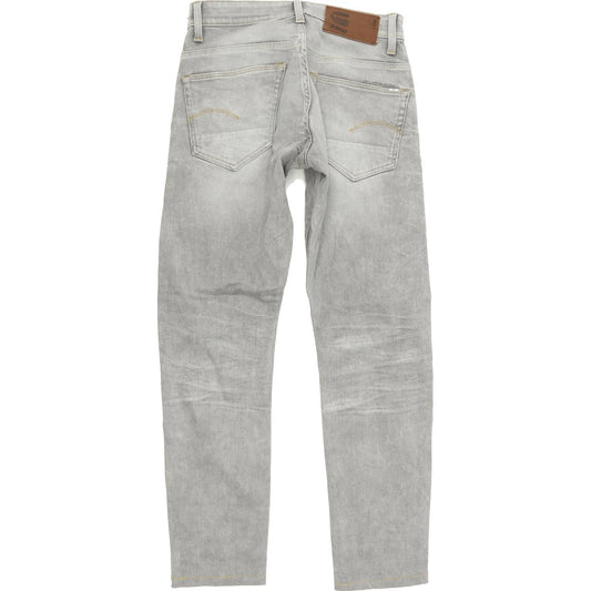 G-Star 3301 Men Grey Tapered Slim Stretch Jeans W27 L31