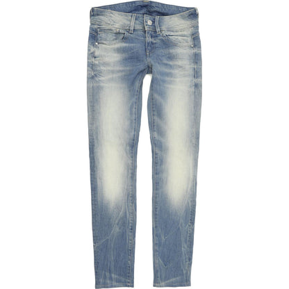 G-Star Lynn Mid Women Blue Skinny Slim Stretch Jeans W27 L32