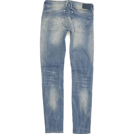 G-Star Lynn Mid Women Blue Skinny Slim Stretch Jeans W27 L32