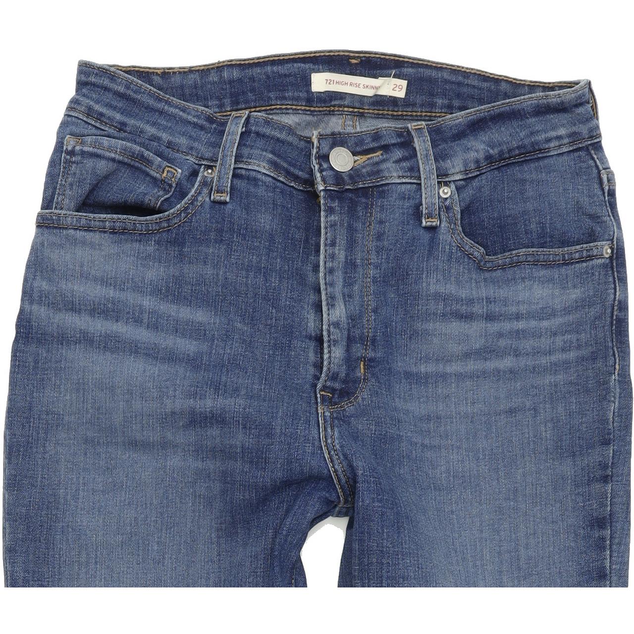 Levi's 721 High Rise Women Blue Skinny Slim Stretch Jeans W29 L30