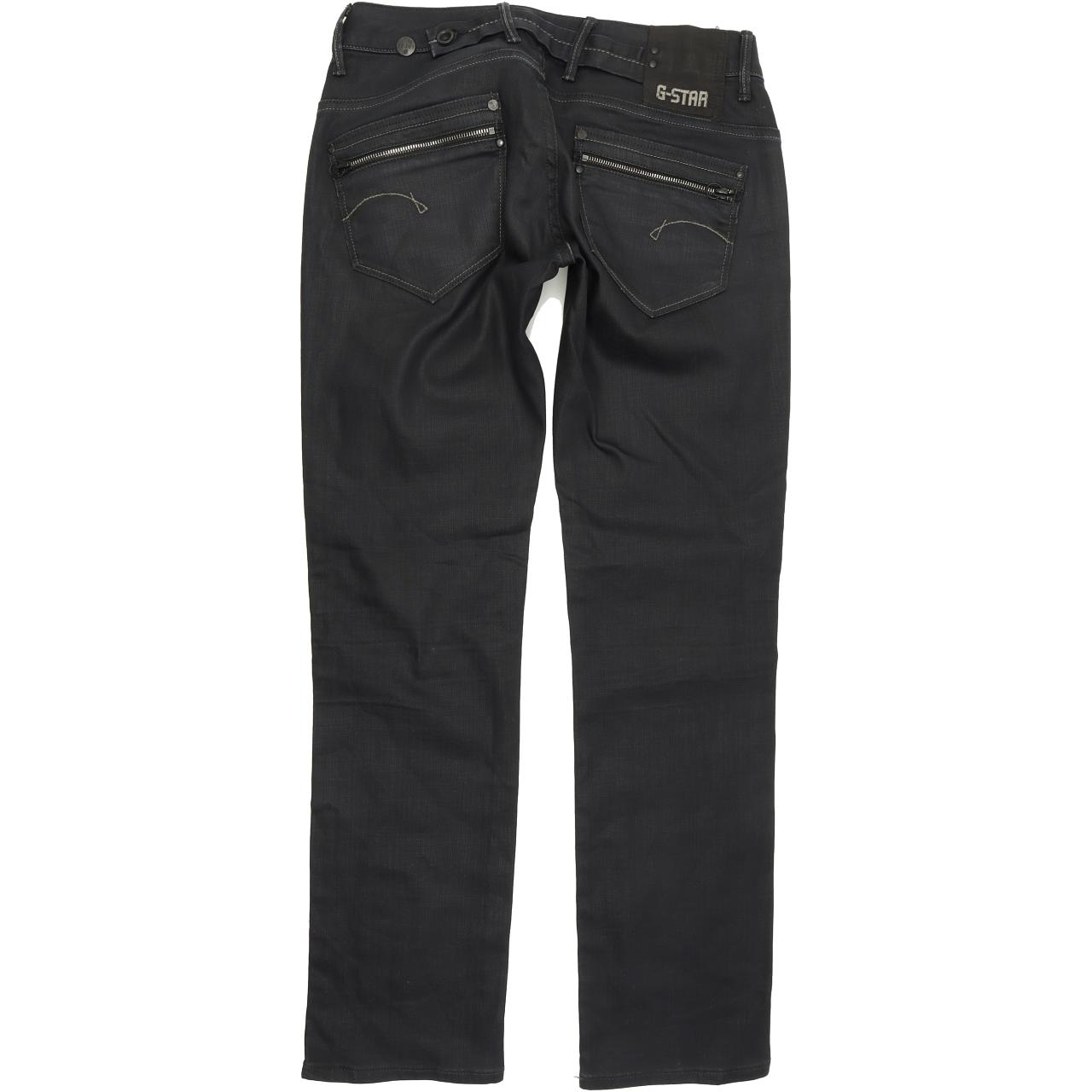G-Star Corvet Women Blue Straight Regular Stretch Jeans W30 L32