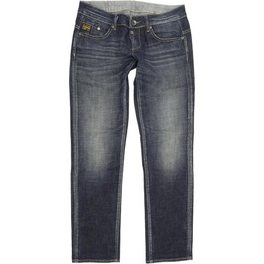 G-Star Midge Women Blue Straight Regular Stretch Jeans W31 L32