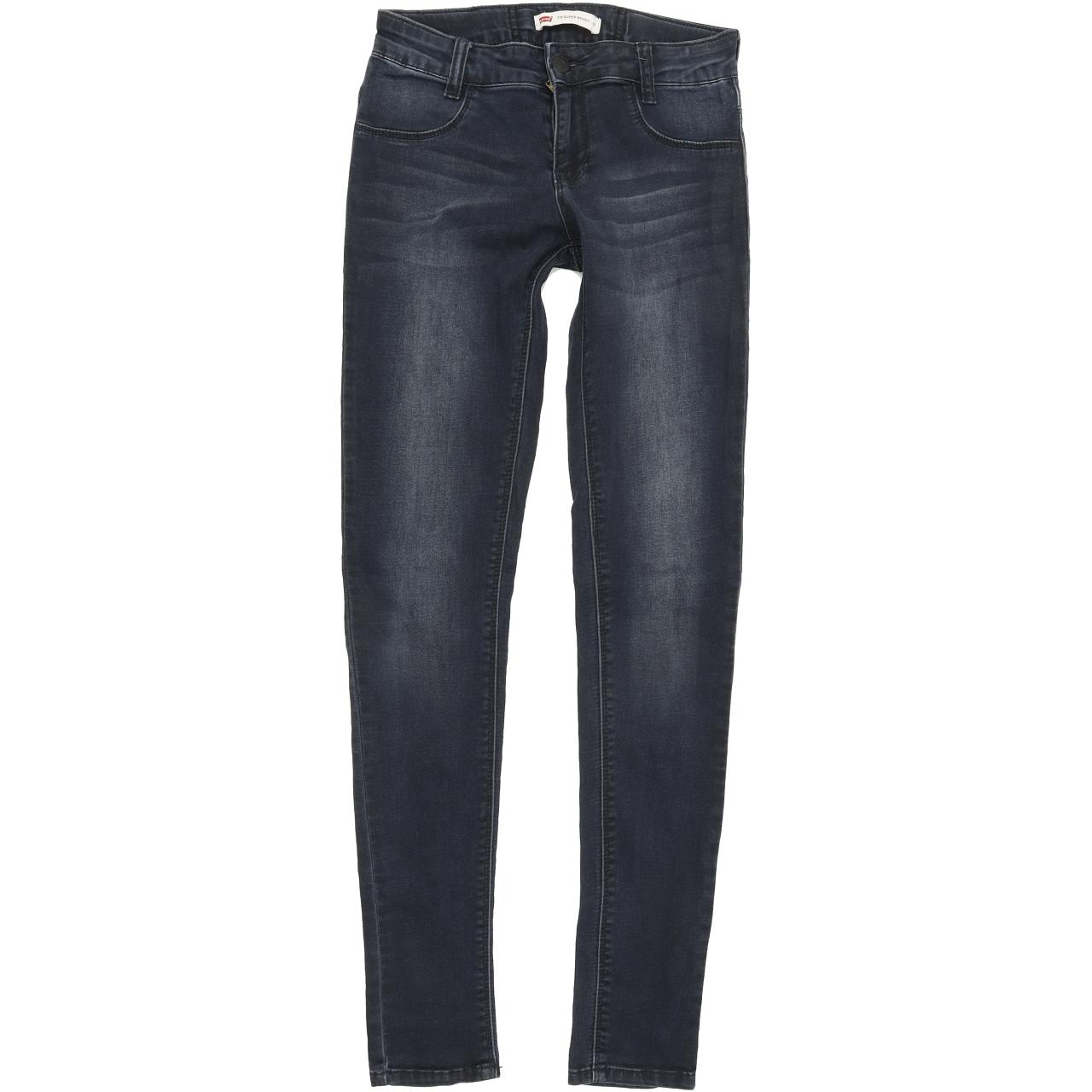 Levi's Kids 710 Super Women Blue Skinny Slim Stretch Jeans W24 L30