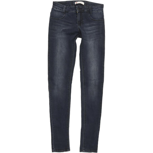 Levi's Kids 710 Super Women Blue Skinny Slim Stretch Jeans W24 L30