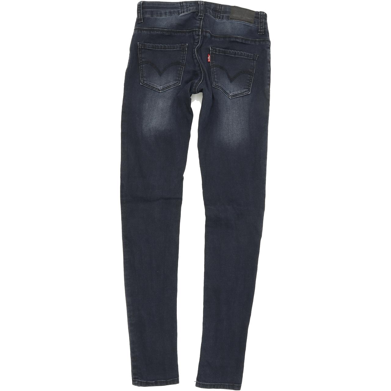 Levi's Kids 710 Super Women Blue Skinny Slim Stretch Jeans W24 L30