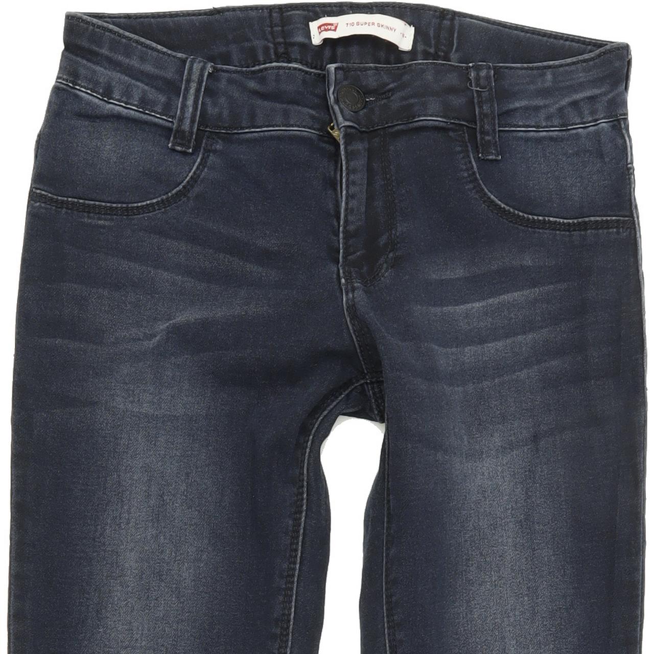 Levi's Kids 710 Super Women Blue Skinny Slim Stretch Jeans W24 L30