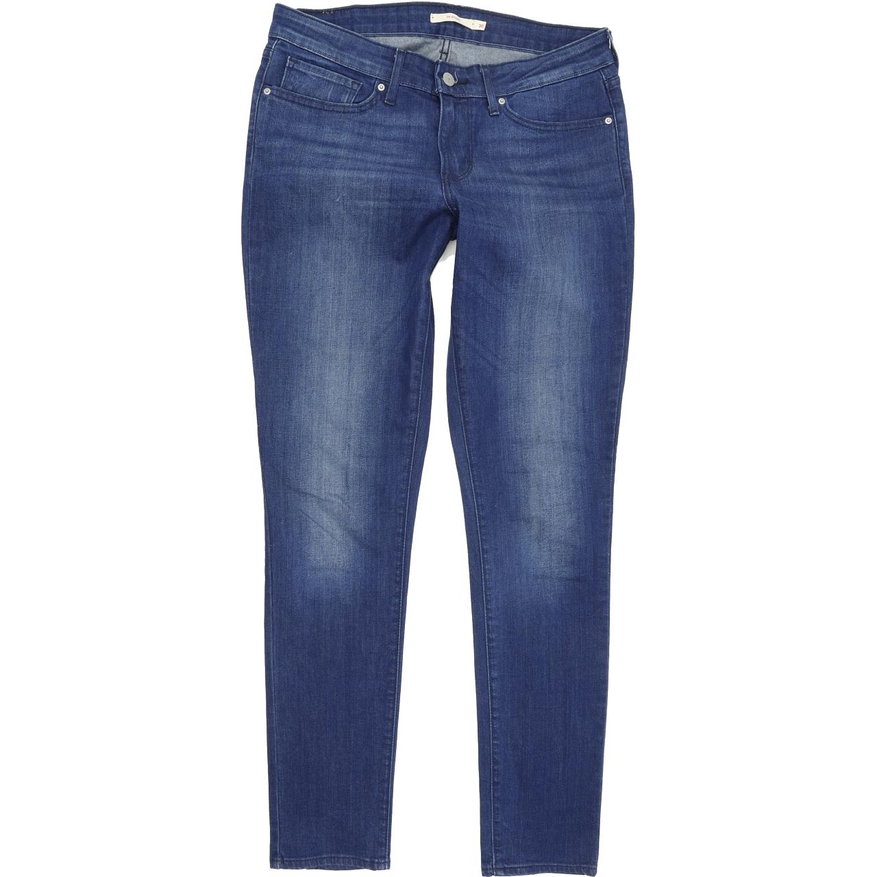 Levi's 711 Women Blue Skinny Slim Stretch Jeans W30 L32