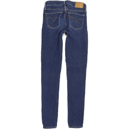 Levi's 711 Women Blue Skinny Slim Stretch Jeans W25 L30