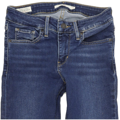 Levi's 711 Women Blue Skinny Slim Stretch Jeans W25 L30