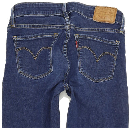 Levi's 711 Women Blue Skinny Slim Stretch Jeans W25 L30