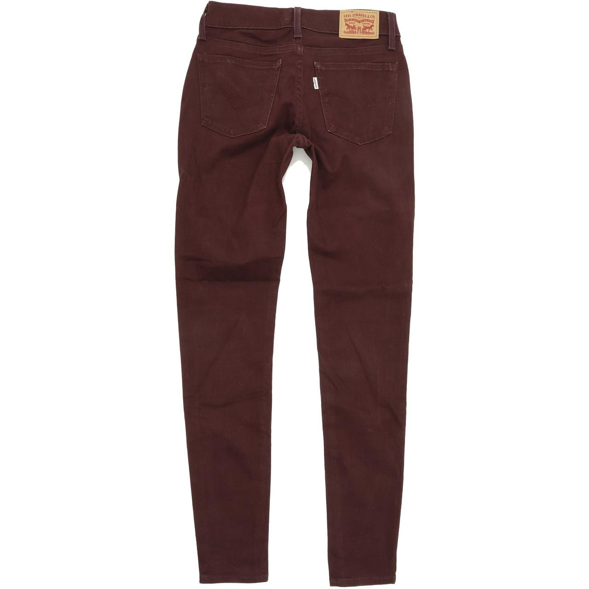 Levi's 710 Women Burgundy Skinny Slim Stretch Jeans W25 L30