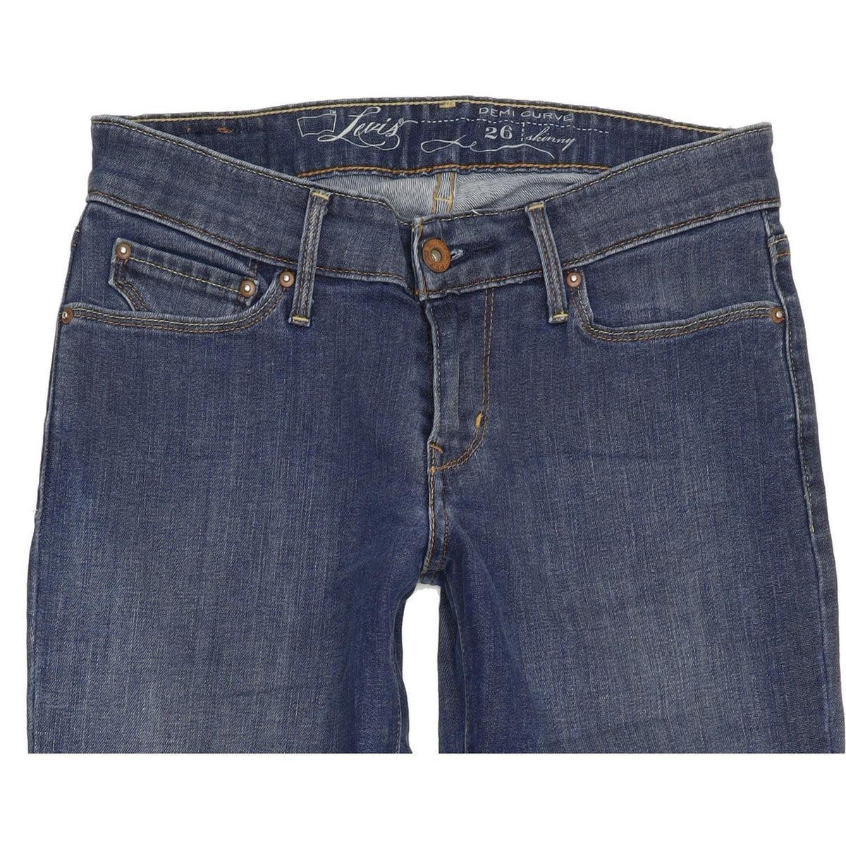 Levi's Demi Curve Women Blue Skinny Slim Stretch Jeans W26 L29