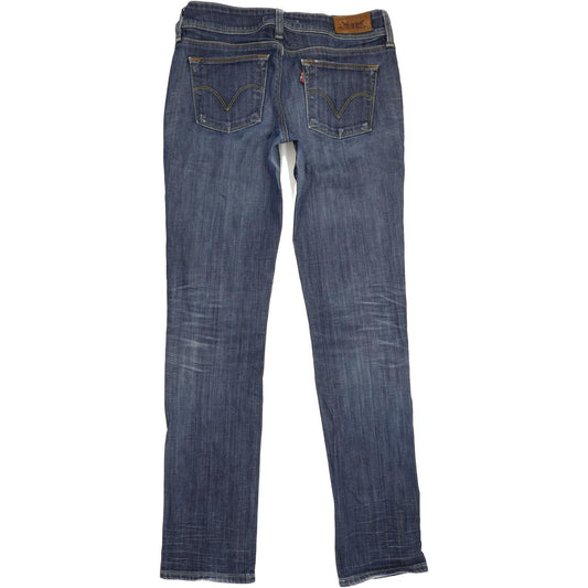 Levi's 571 Women Blue Straight Slim Stretch Jeans W30 L31