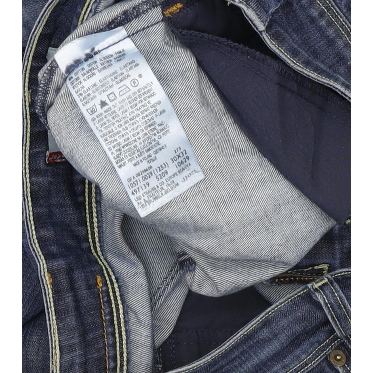 Levi's 571 Women Blue Straight Slim Stretch Jeans W30 L31
