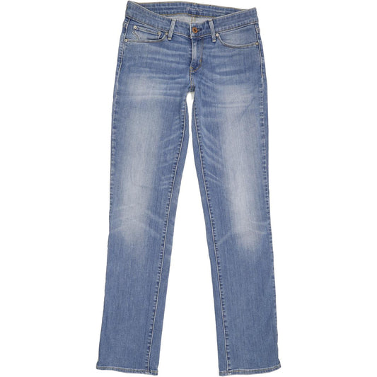 Levi's Demi Curve Women Blue Straight Slim Stretch Jeans W27 L31