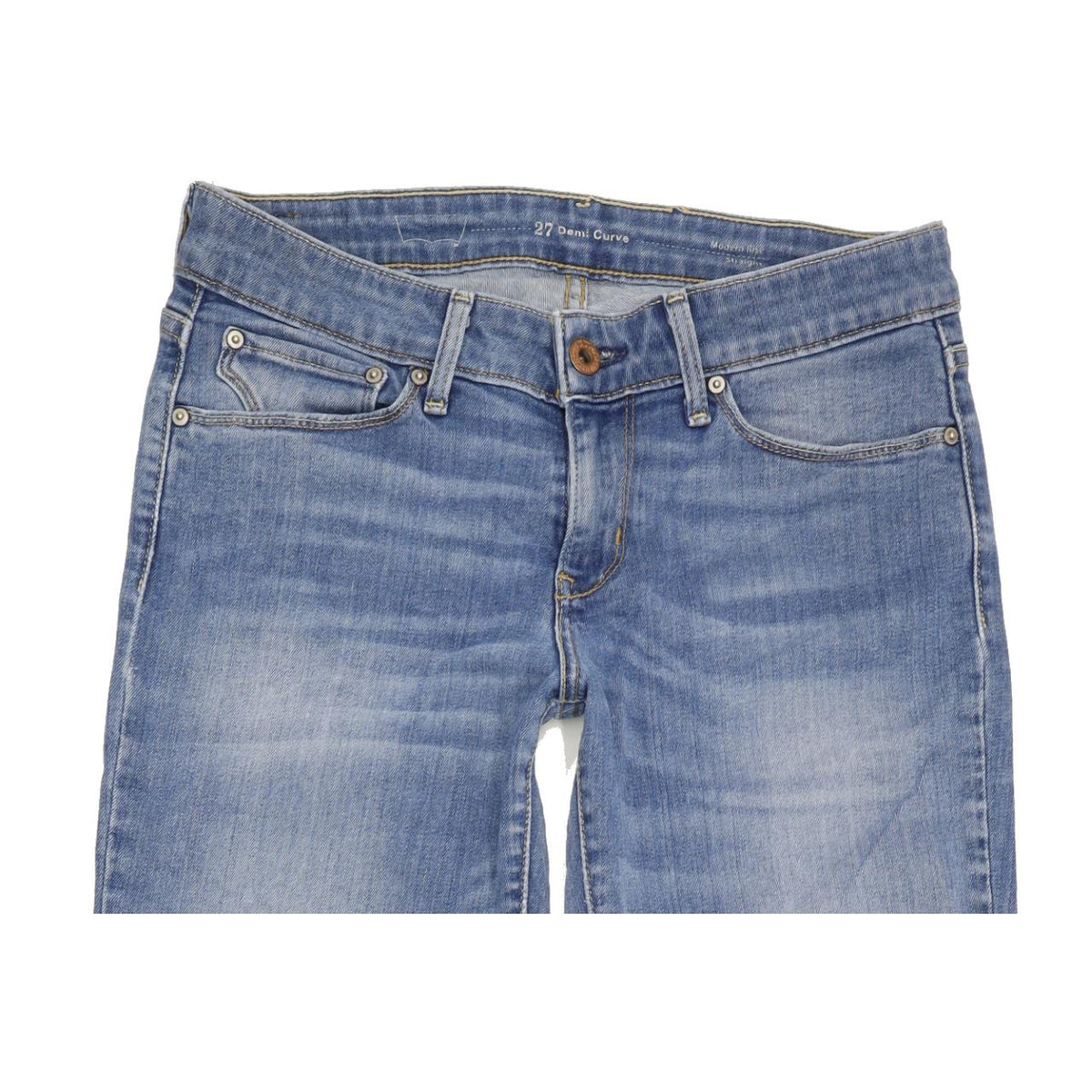 Levi's Demi Curve Women Blue Straight Slim Stretch Jeans W27 L31