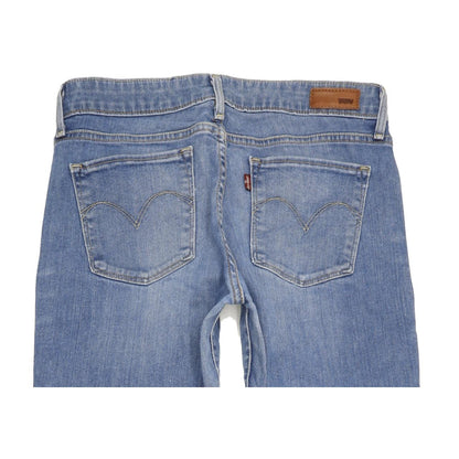 Levi's Demi Curve Women Blue Straight Slim Stretch Jeans W27 L31