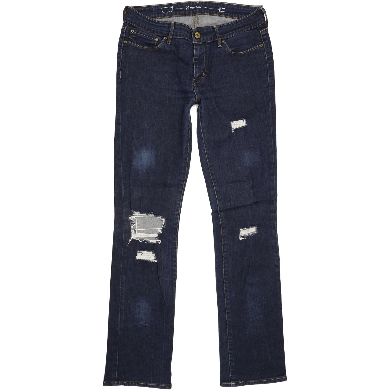 Levi's Slight Curve Women Blue Straight Slim Jeans W29 L32