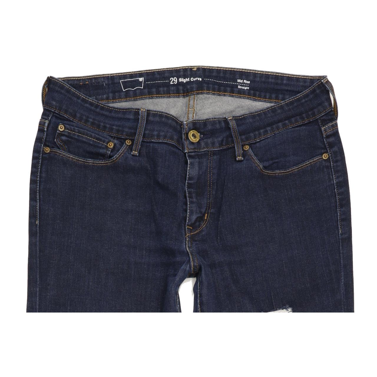 Levi's Slight Curve Women Blue Straight Slim Jeans W29 L32