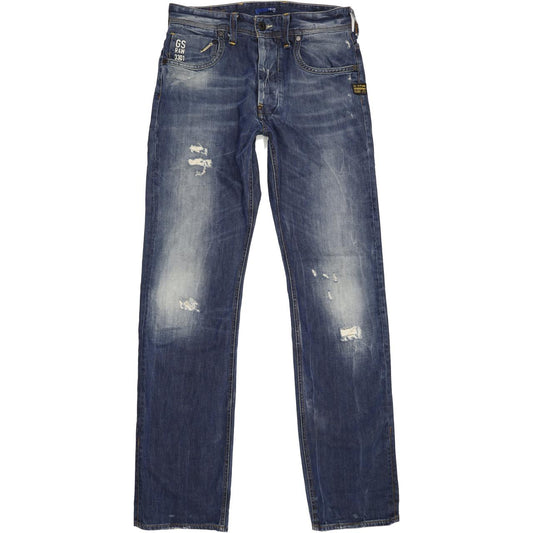 G-Star Attacc Men Blue Straight Regular Jeans W30 L34