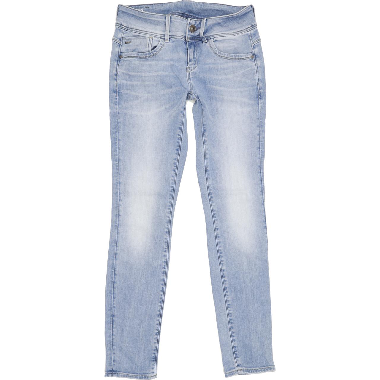 G-Star Lynn Women Blue Skinny Slim Jeans W25 L28