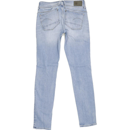 G-Star Lynn Women Blue Skinny Slim Jeans W25 L28