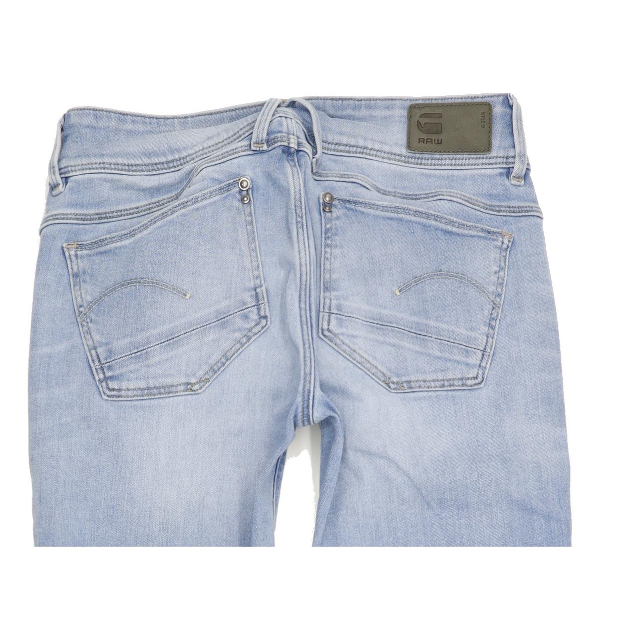 G-Star Lynn Women Blue Skinny Slim Jeans W25 L28