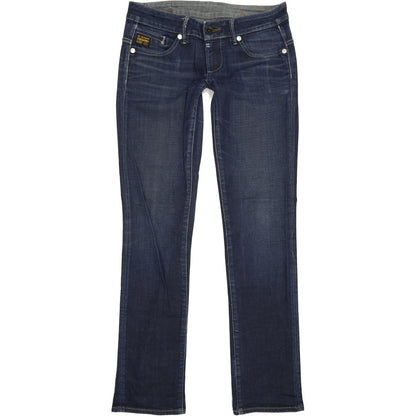 G-Star Midge Women Blue Straight Slim Stretch Jeans W30 L33