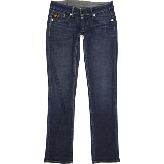 G-Star Midge Women Blue Straight Slim Stretch Jeans W30 L33