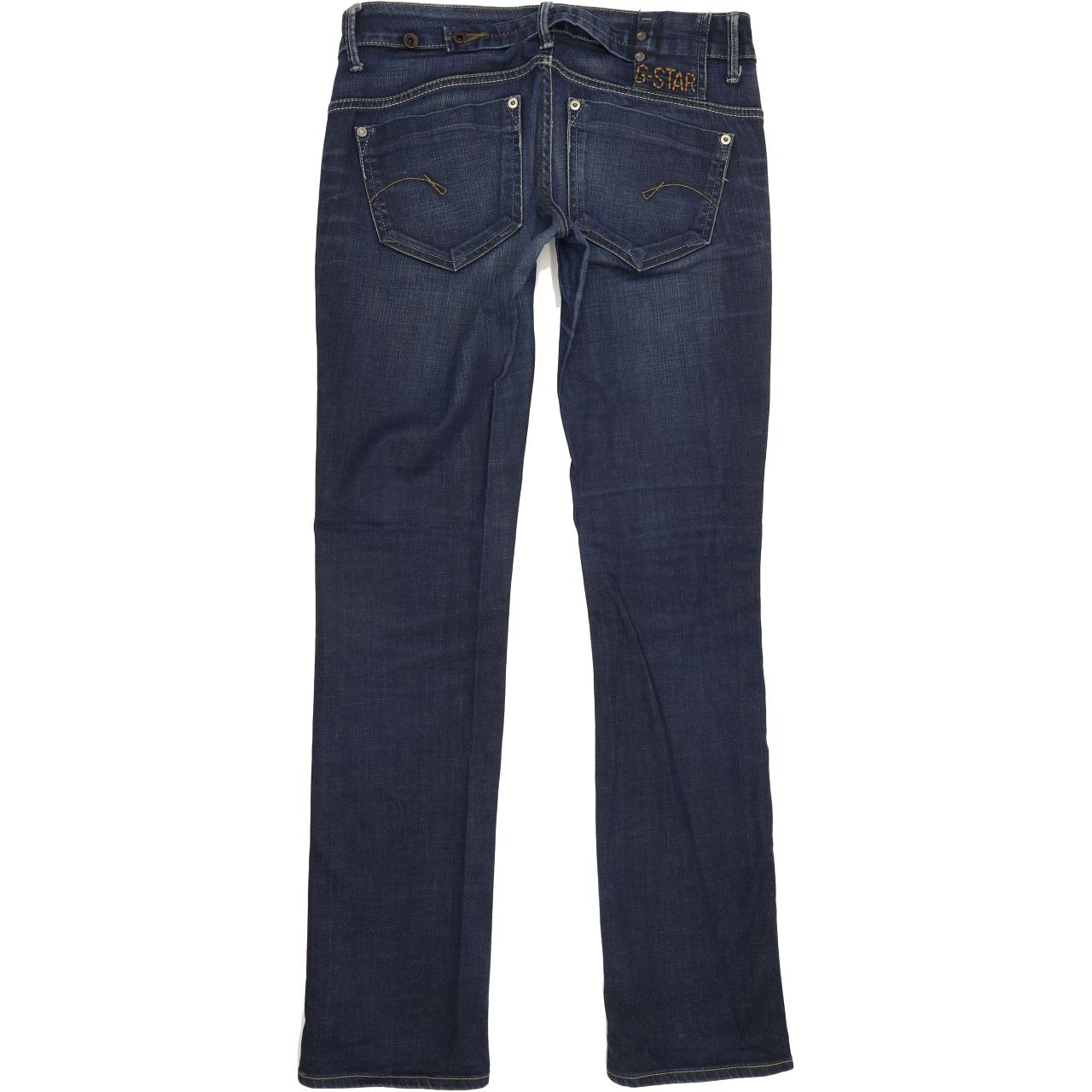 G-Star Midge Women Blue Straight Slim Stretch Jeans W30 L33